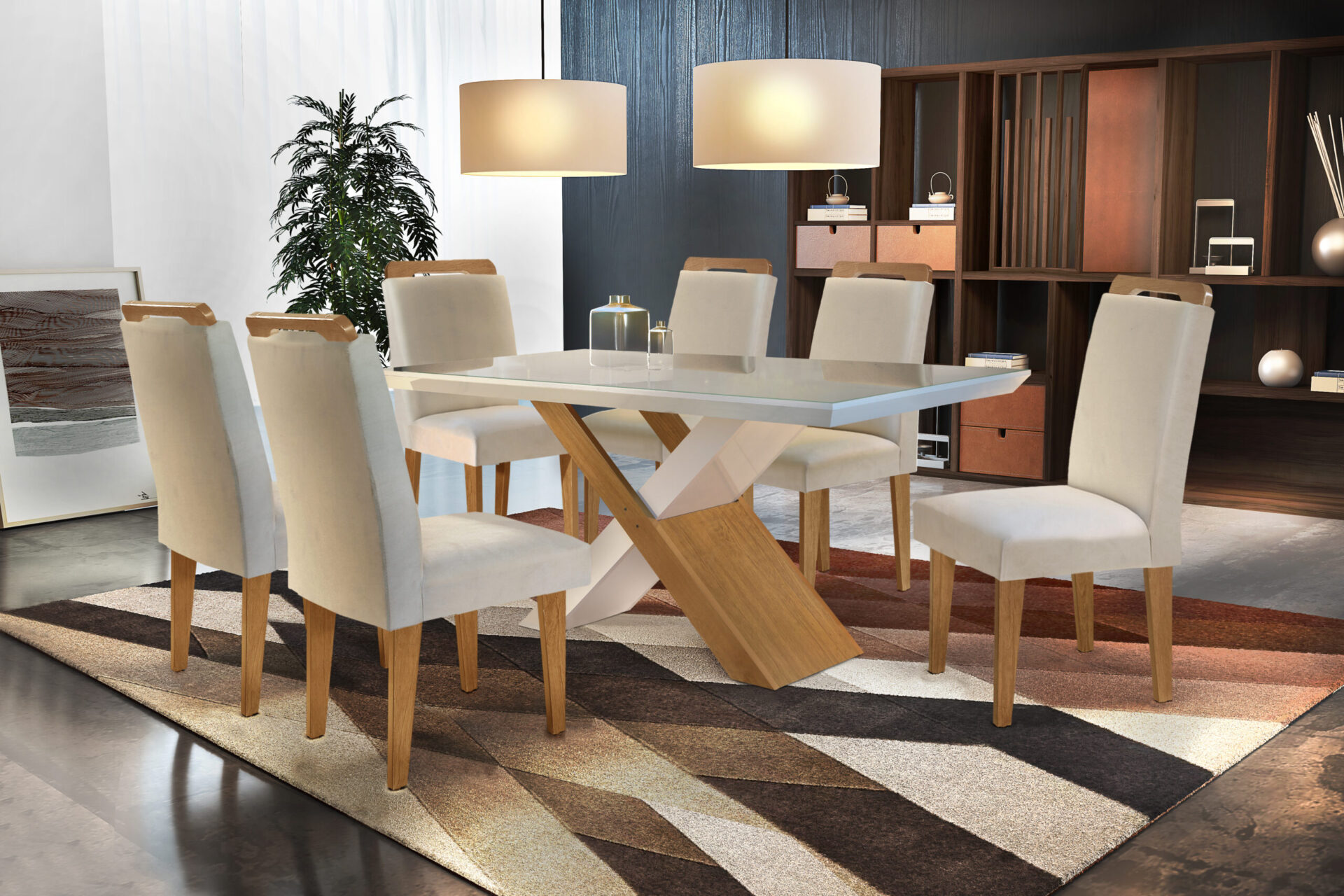 MESA-IMPERATRIZ-CAD-ATHENAS-IMBUIA-VELUDO-CREME-com-vidro-scaled