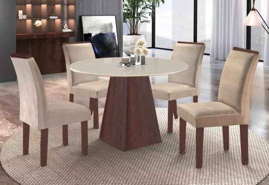 mesa-servilha-tampo-redondo-off-chocolate-4-cadeiras-bege-1-e1626981227668