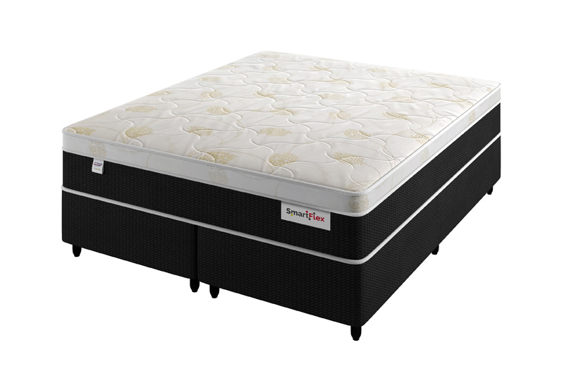 Base Box + Colchão Queen Smartflex Black Molas Ensacadas 158×198