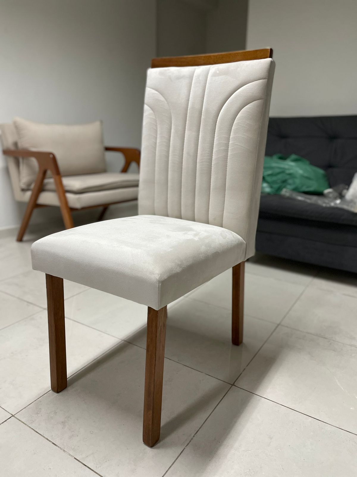 Conjunto de Varanda 4 Cadeiras e Mesa de Centro Veneza Luxo Aço Coelho